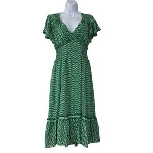 Max Studio | Dresses | Max Studio London Maxi Dress Button Down Scallop  Sleeves And Collar | Poshmark